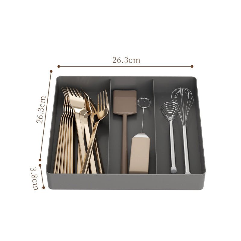 Kitchen Drawer Partition Tableware Storage Box Knife and Fork Chopsticks Storage Rack Kitchenware Storage Household Cabinet Built-in Partition - Kasa & Pet