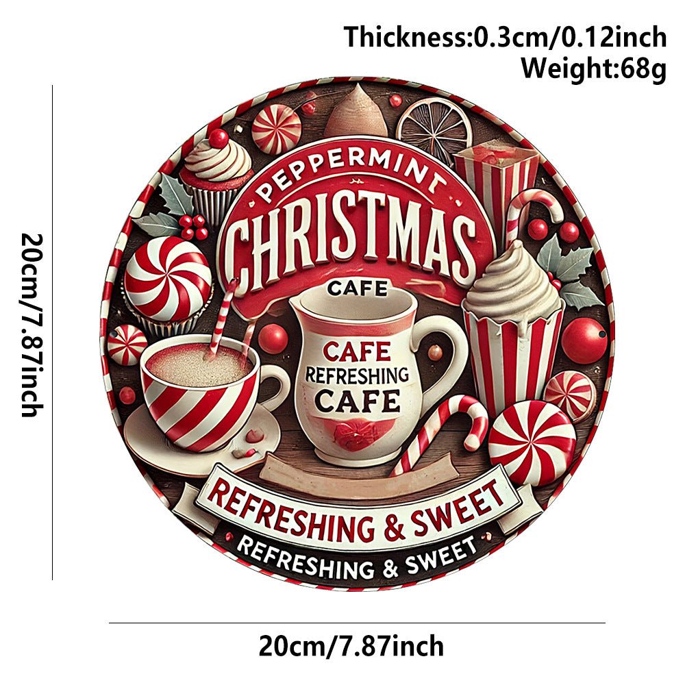 in stock Christmas Creative Hanging Wooden Crafts Round Door Sign Wooden Tag Series Decorative Pendant