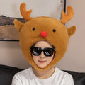 Cute Cartoon Animals, Christmas, Reindeer Headgear, Plush Headgear, Event Performance, Headgear Props, Photo Shoot