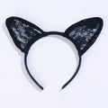 Sexy accessories new lace cat ears black headband mask ball party photography Halloween headdress