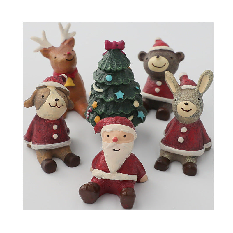 Christmas Decorations Christmas Tree Ornaments Decorative Props Scene Layout Simulation Elk Doll Christmas Ornaments