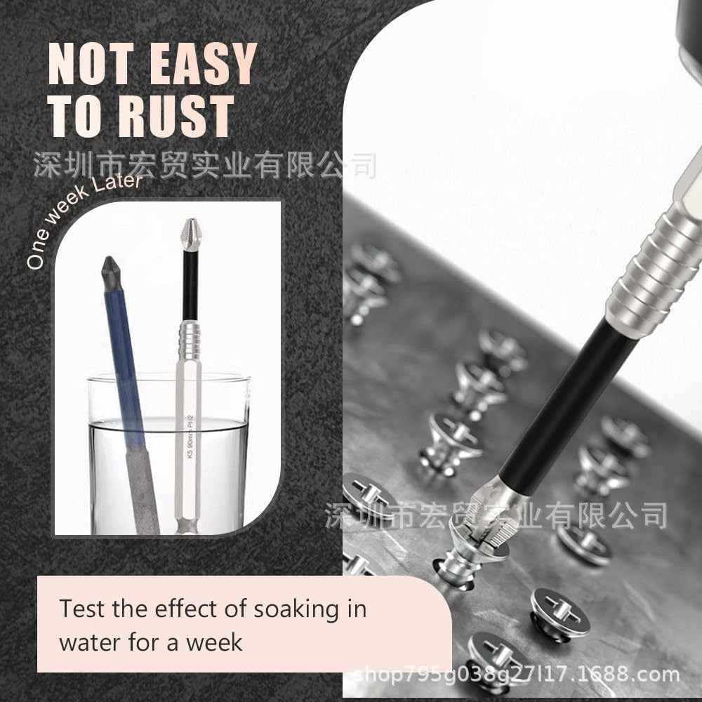 K5 anti-impact non-slip batch head with threaded cross strong magnetic drill starting head super hard hexagonal suit electric screwdriver