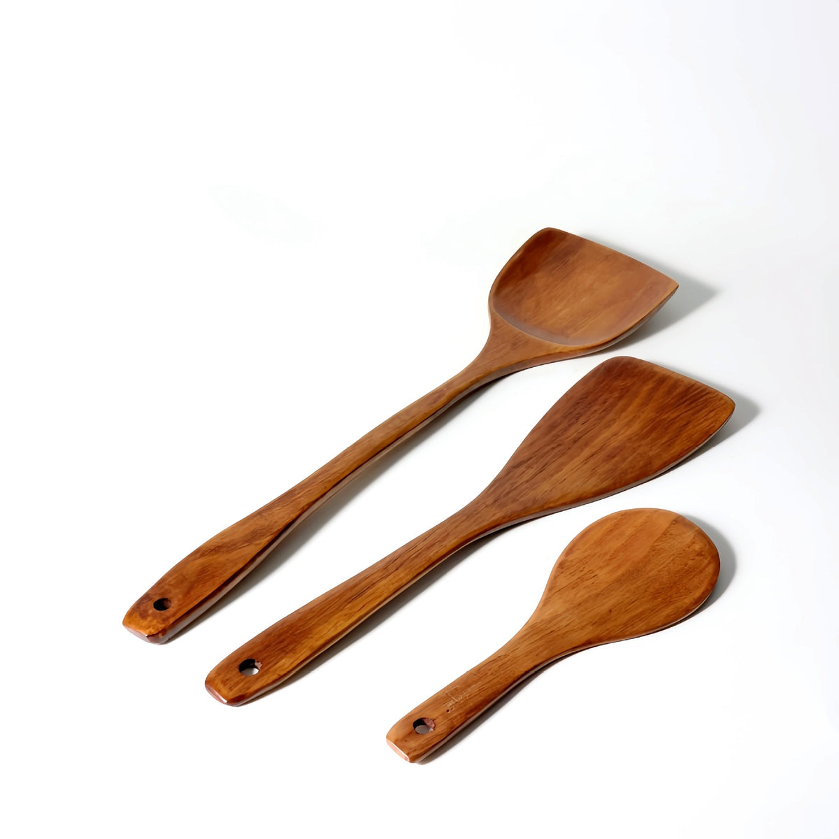 Non-Stick Pan Special Spatula for Cooking, Household Spatula, Wooden Spatula, Wooden Spoon, Rice Spoon, Wooden Spatula, Kitchen Utensils Spatula - Kasa & Pet