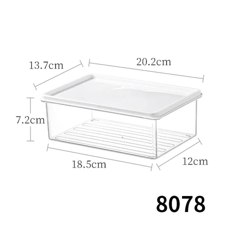 Desktop Storage Box with Lid Flip-Top Rectangular Transparent Acrylic Storage Box Kitchen Cosmetics Sundry Work Station Kasa & Pet