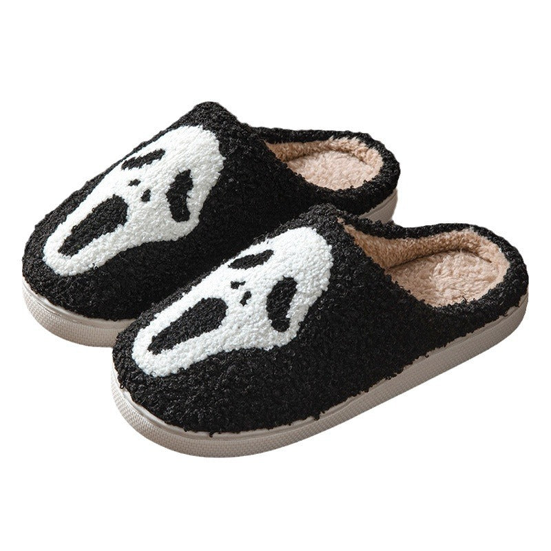 Halloween towel embroidery cross-border foreign trade men and women couples indoor home wood floor Mao Mao slippers