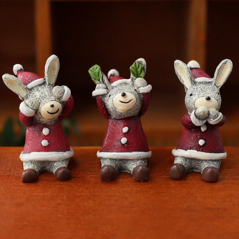 Christmas Decorations Christmas Tree Ornaments Decorative Props Scene Layout Simulation Elk Doll Christmas Ornaments