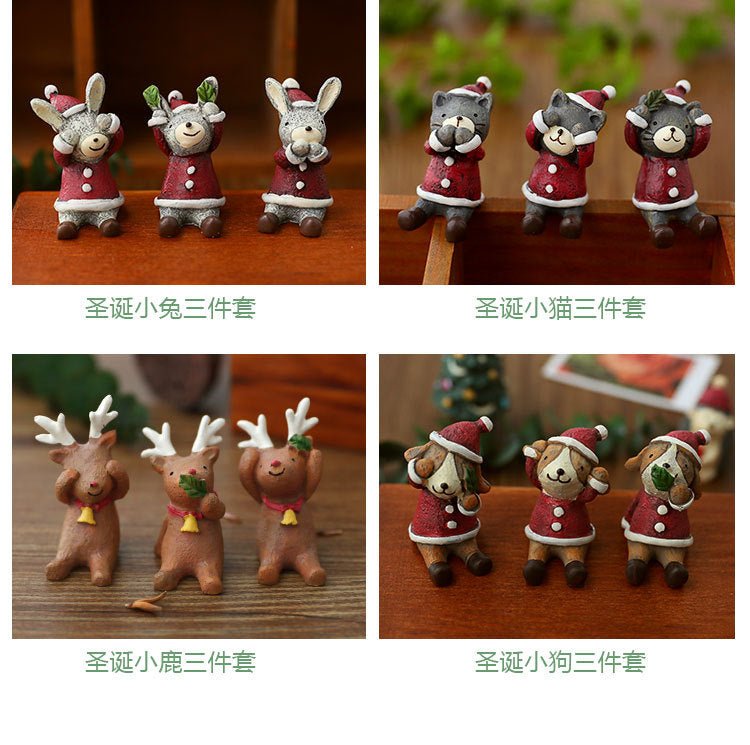 Christmas Decorations Christmas Tree Ornaments Decorative Props Scene Layout Simulation Elk Doll Christmas Ornaments