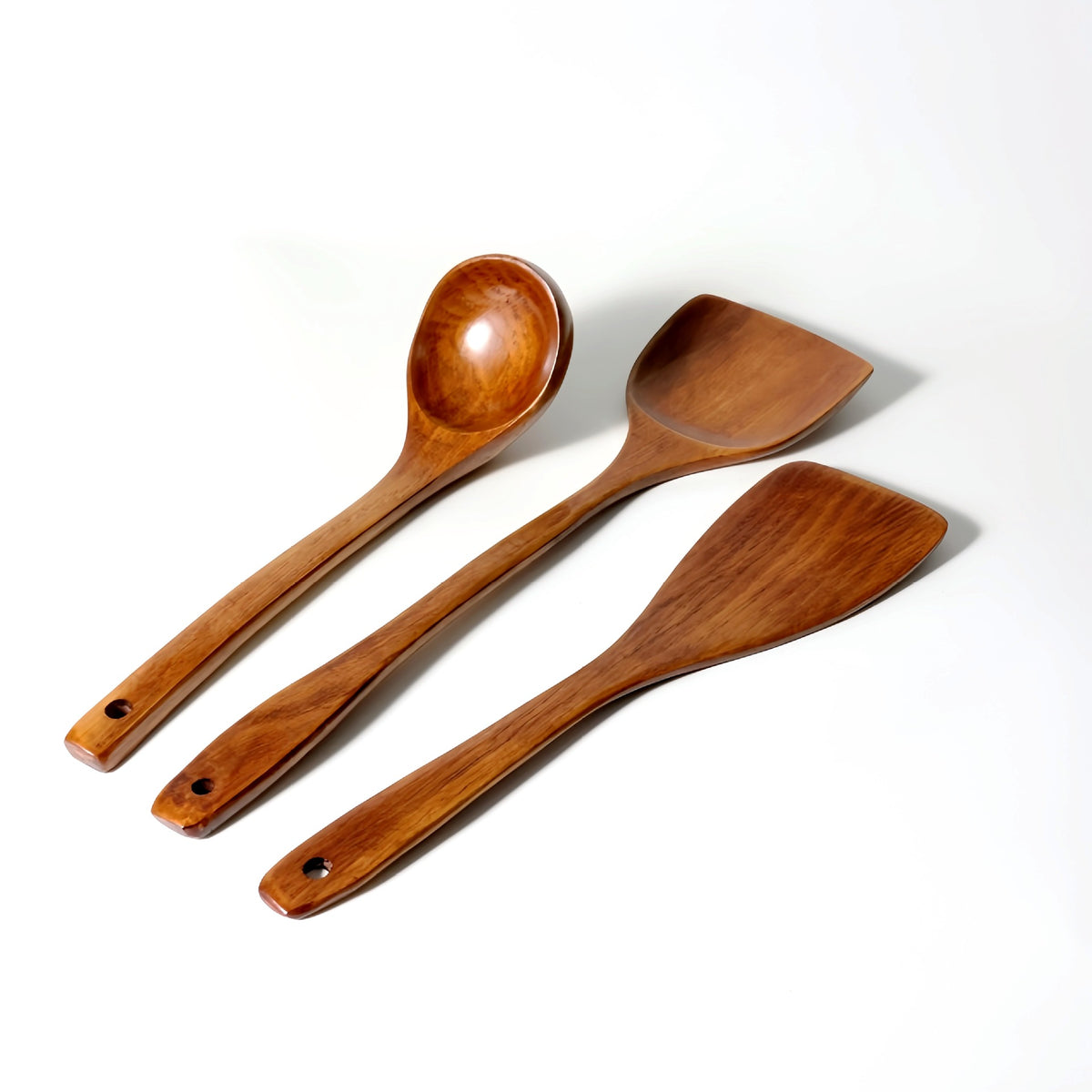 Non-Stick Pan Special Spatula for Cooking, Household Spatula, Wooden Spatula, Wooden Spoon, Rice Spoon, Wooden Spatula, Kitchen Utensils Spatula - Kasa & Pet
