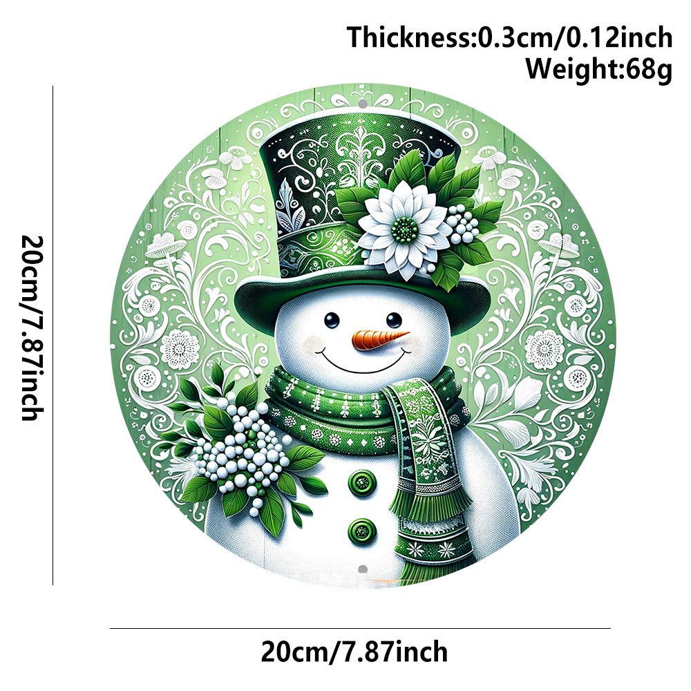 in stock Christmas Creative Hanging Wooden Crafts Round Door Sign Wooden Tag Series Decorative Pendant
