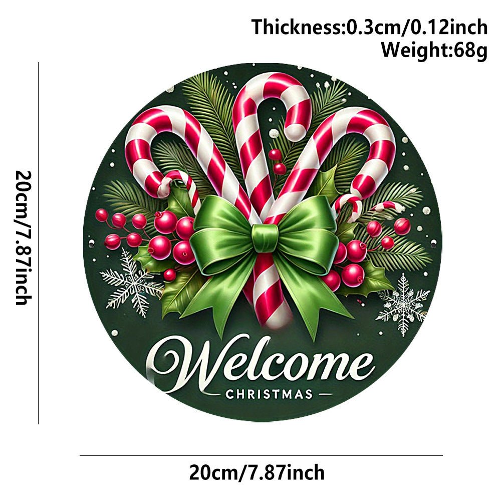 in stock Christmas Creative Hanging Wooden Crafts Round Door Sign Wooden Tag Series Decorative Pendant
