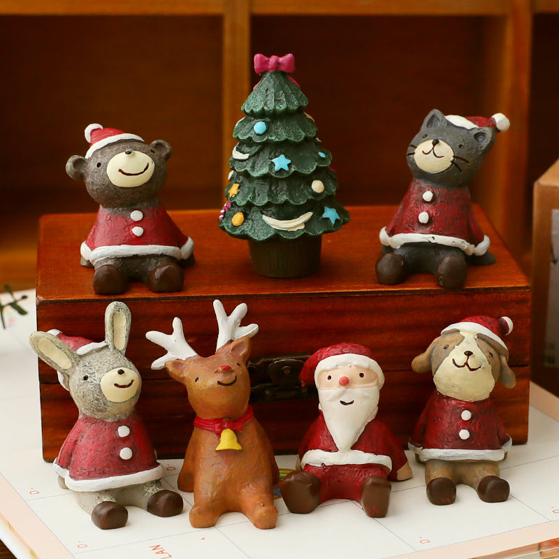 Christmas Decorations Christmas Tree Ornaments Decorative Props Scene Layout Simulation Elk Doll Christmas Ornaments