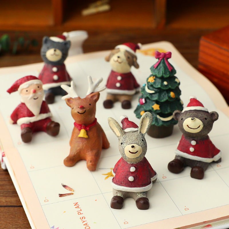 Christmas Decorations Christmas Tree Ornaments Decorative Props Scene Layout Simulation Elk Doll Christmas Ornaments