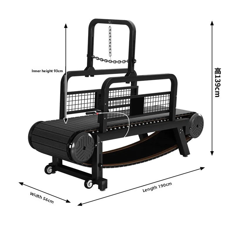 Esteira para Cães, Não Motorizada, Silenciosa, Suave, Ajustável, Equipamento de Treinamento para Pit Bulls com Freios e Velocímetro
