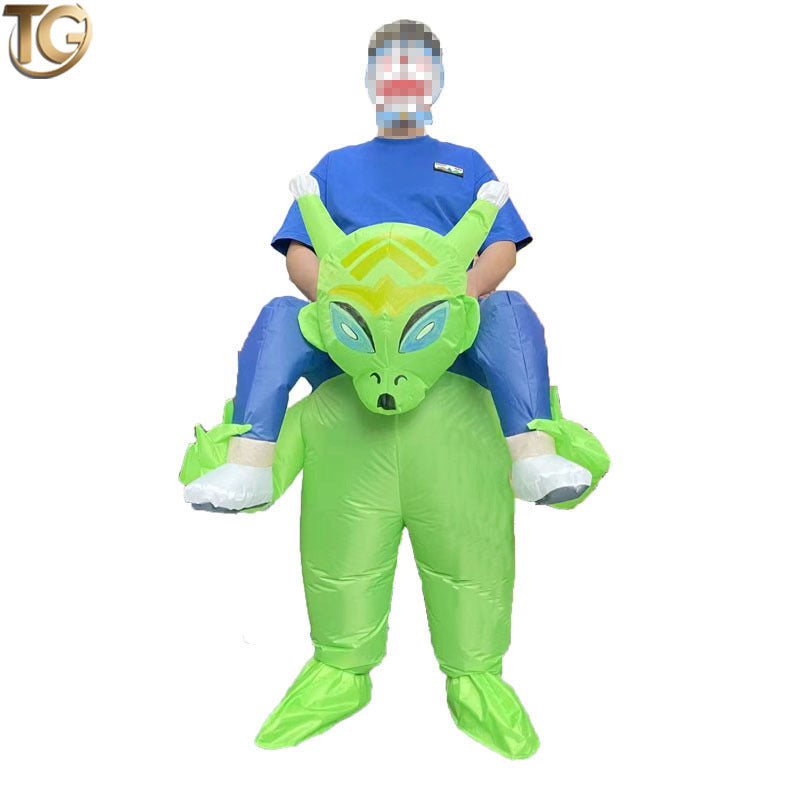 Amazon Cross-Border Best-Selling New Alien Inflatable Suit Halloween Performance Makeup Props Costume Inflatable Clothes
