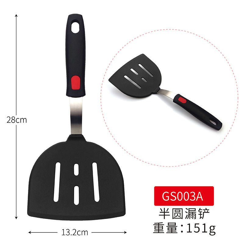 Cross-Border Silicone Cooking Utensils Non-Stick Pan Silicone Spatula Teppanyaki Cooking Spatula Pancake Tamagoyaki Spatula Leaking Spatula - Kasa & Pet