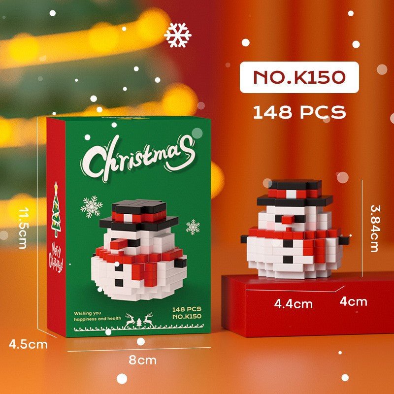 What is the cross-border Christmas building block ball micro-particle assembly puzzle snowman Christmas tree ornaments boys and girls gifts - Kasa & Pet