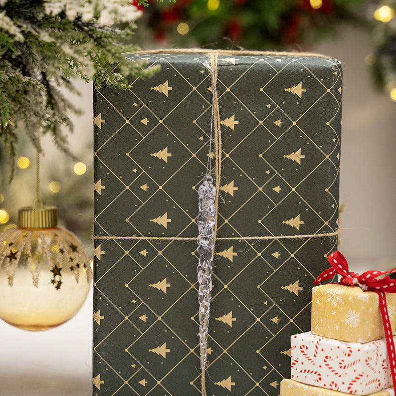 Simulação de Natal Icicles acrílicos, ornamento de Natal, gelo falso para festa de inverno, decoração de ano novo, 15cm, 6 peças
