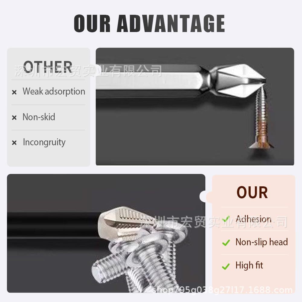 K5 anti-impact non-slip batch head with threaded cross strong magnetic drill starting head super hard hexagonal suit electric screwdriver
