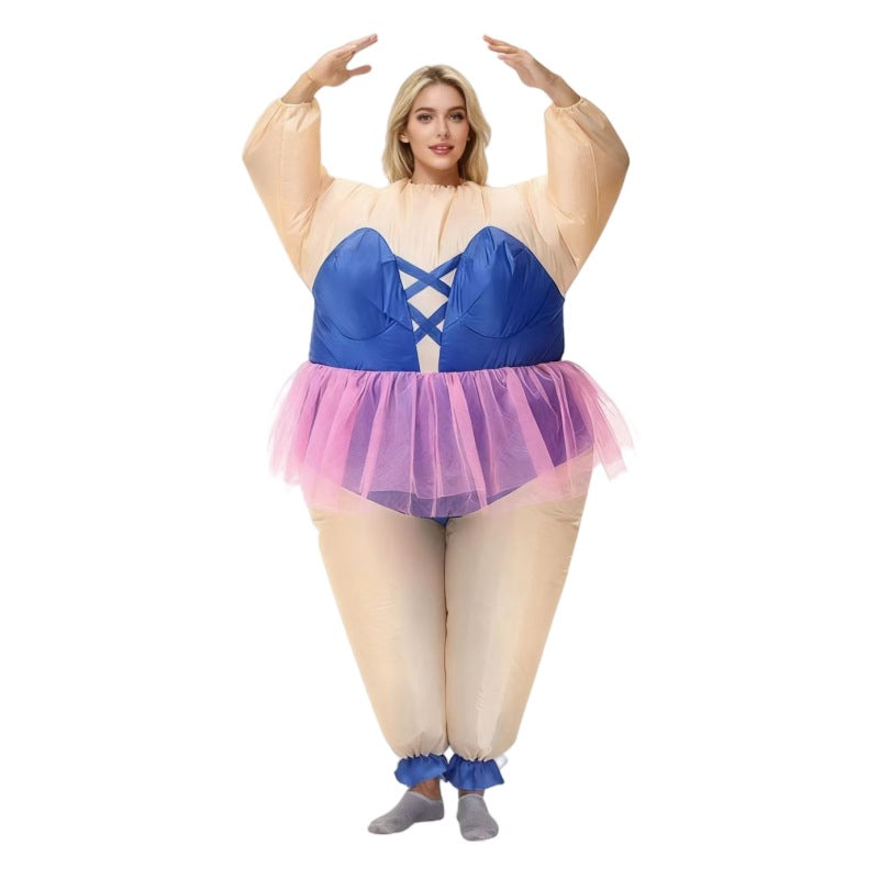 Halloween Hot-Selling Masquerade Performance Big Fat Man Funny Cute Party Atmosphere Props Ballet Inflatable Costume