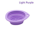 Silicone Makeup Brush Cleaner Folding Powder Puff Cleaning Bowl Eyeshadow Brush Washing Soft Mat Beauty Tools Scrubber Box