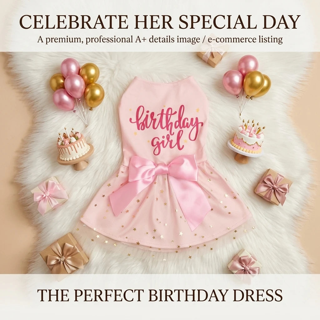 Vestido para cachorro e menina, roupas para animais de estimação, cachorrinho, laço rosa, tule, lantejoulas, roupas para cachorro