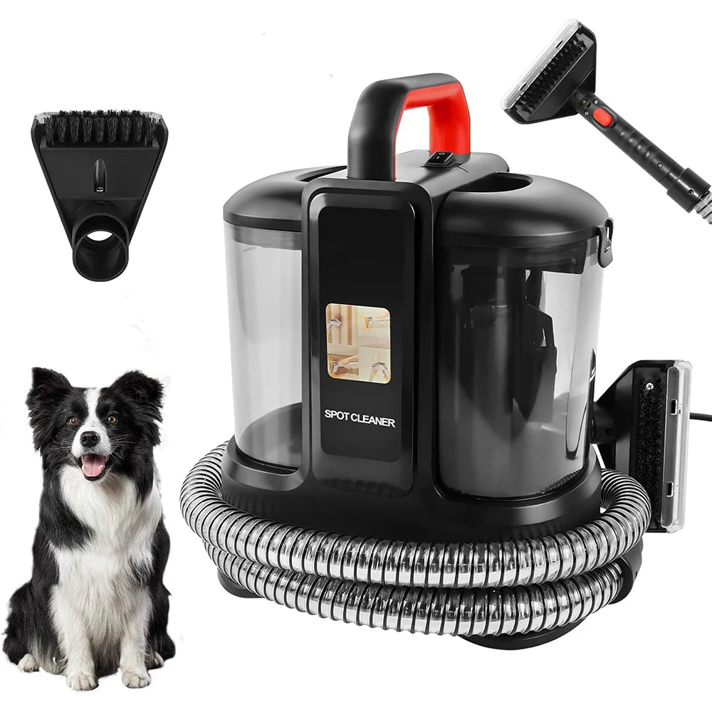 Máquina de Limpeza de Manchas para Casa, Tecidos, Assentos de Carro, Estofados, Resíduos de Animais de Estimação, Sofás e Carpetes, Potência de Sucção de 13Kpa