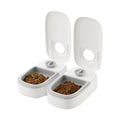 Alimentador automático para gatos, dispensador cronometrado de comida para animais de estimação para alimentos secos e molhados, 48 horas cronometradas, alimentador inteligente para gatos, cães, produtos para animais de e
