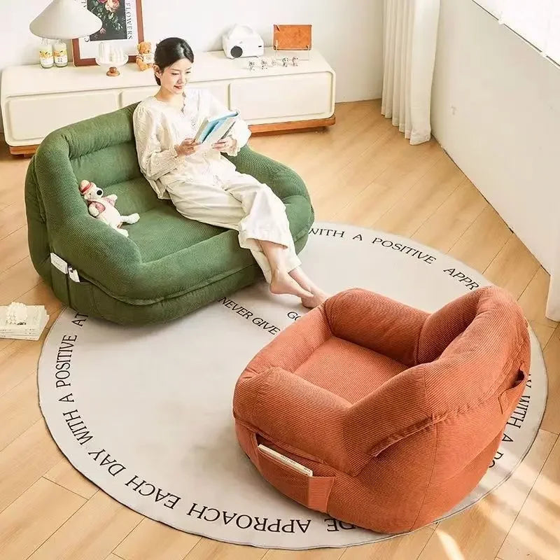 Sofá preguiçoso portátil sala de estar barato único sofás adulto tatami chaise lounge relaxante sofá de 1 pessoa moderno minúsculo móveis para casa