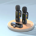 J21 Wireless Lavalier Lapel Microphone Audio Video Recording Mini Mic for iPhone Android Mic Portable Noise Reduction Vlog  Live