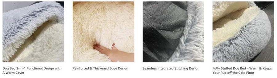 Camas aconchegantes para gatos, colchão para cães, cama quente e macia de pelúcia para animais de estimação, em formato de concha, semi-fechada, ninhos para dormir para gatos, para cães pequenos e gatinhos