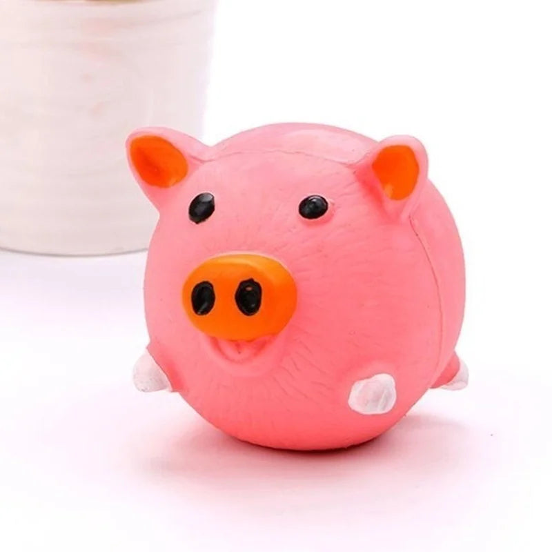 Animais design durável cão mastigar brinquedos porcos, vacas, galinhas, resistente estridente cão moagem dentes brinquedos, látex para animais de estimação para limpar os dentes brinquedos
