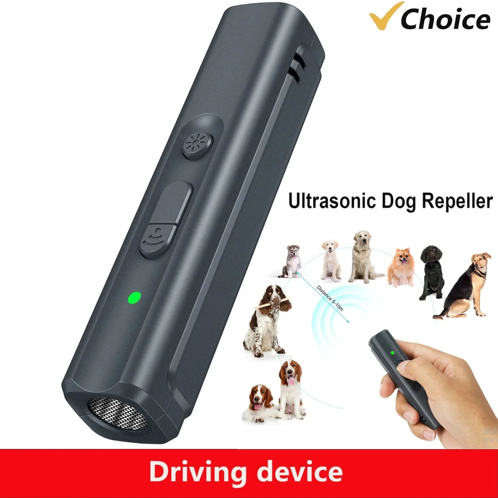 Dispositivo Ultrassônico Poderoso para Cães, Dispositivo Portátil Anti-Latido, Repelente Ultrassônico para Cães