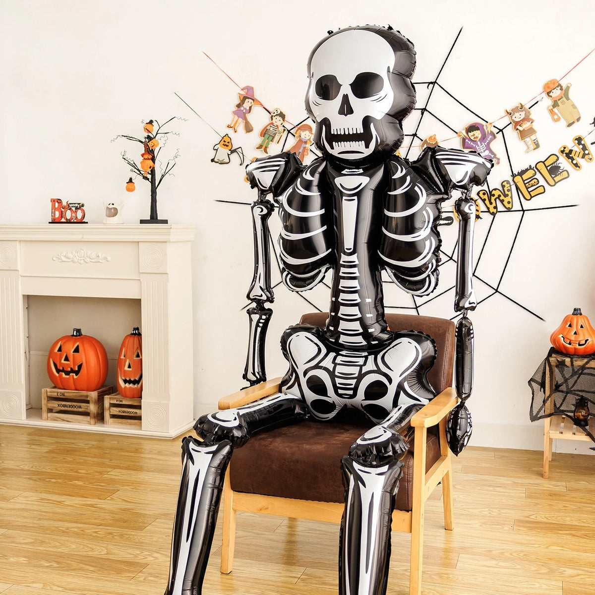 Decorações de Halloween, Balões de Esqueleto Gigantes, Decoração de Ambiente, Lojas e Bares, Ornamentos de Pátio, Decoração de Cenário, Decoração - Kasa & Pet