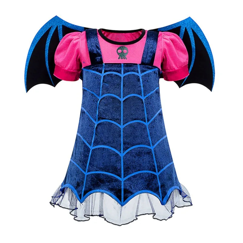 Fantasia de Halloween para Meninas 2026, Conjunto de Vestido de Bruxa com Chapéu e Bolsa