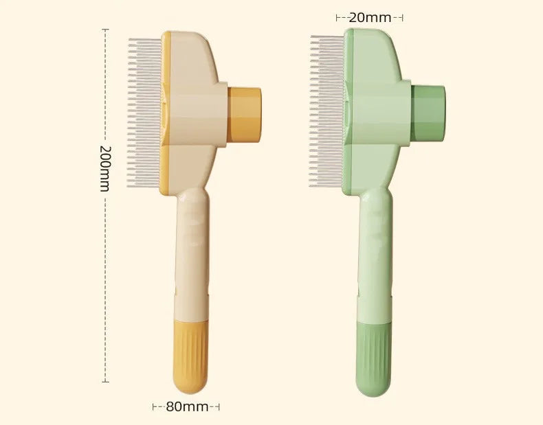Cão pente removedor de pêlos de animais de estimação um botão cães escova auto-limpeza gato escova pentes de massagem para cães aliciamento escovas para produtos para animais de estimação
