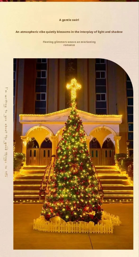 Luzes de Cordão Solares LED 300LED 8 Modos à Prova d'Água Luzes de Fada Alimentadas por Energia Solar para Decoração de Natal ao Ar Livre Lâmpada Estrelada