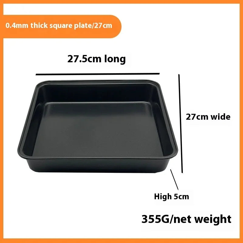 Aço carbono antiaderente assadeira retangular bandeja de cozimento pão torrado bolo bakeware diy pastelaria pan prato utensílios de cozinha Kasa & Pet Store
