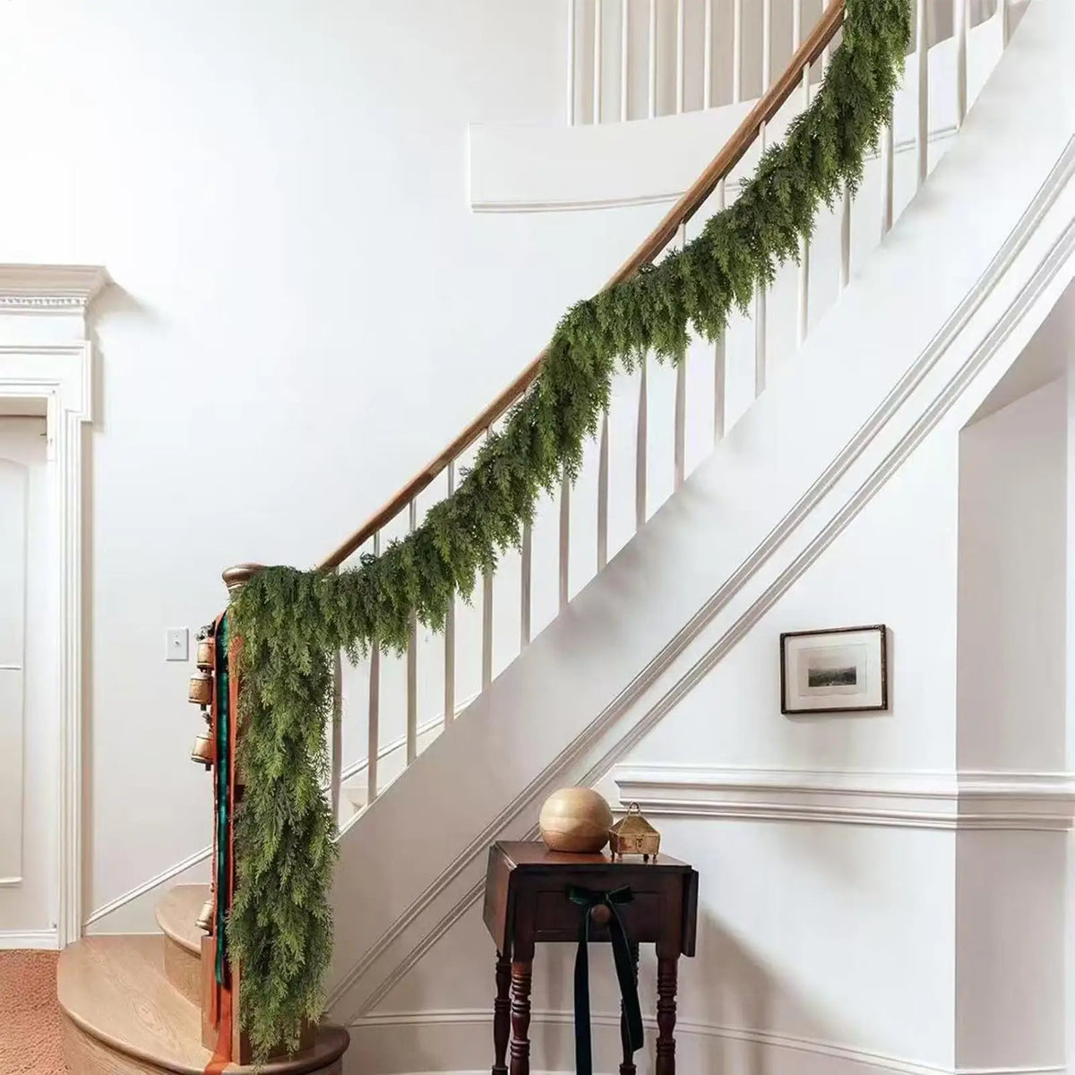 Decorações de árvore de natal feriado falso guirlanda cedro rattan grinalda artificial pinho guirlanda casamento casa lareira porta decoração