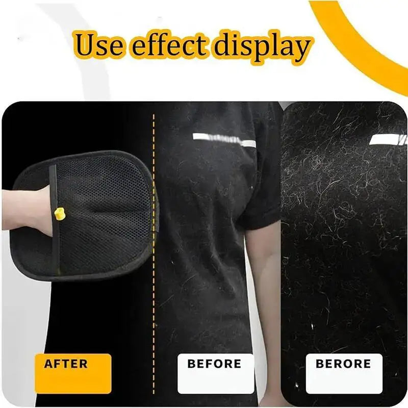 Ferramenta de Remoção de Pelos de Animais, Luvas Reutilizáveis para Remoção Estática, Luvas de Cuidado Dupla Face para Animais, Remove Pelos de Animais de Estimação de Tapetes