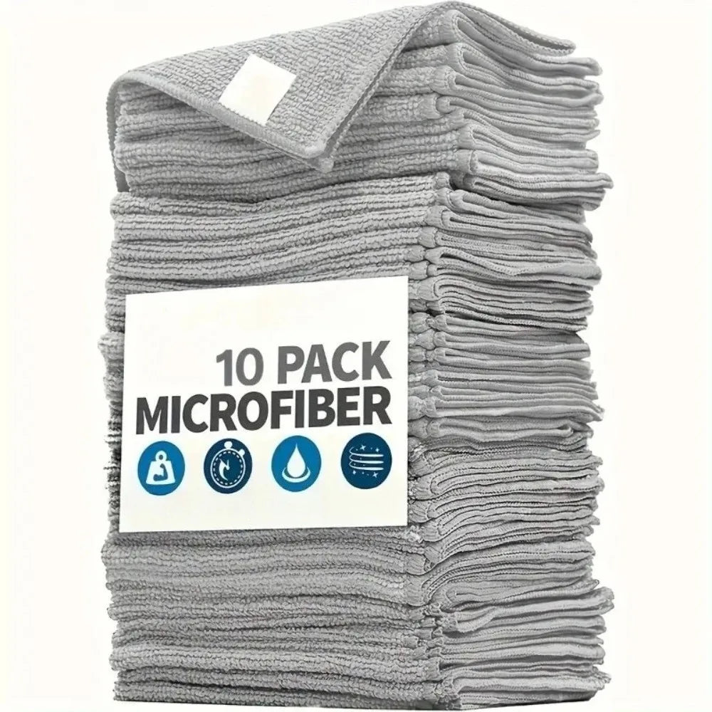 Conjunto de panos de cozinha, com tecido altamente absorvente, macio e que remove manchas.