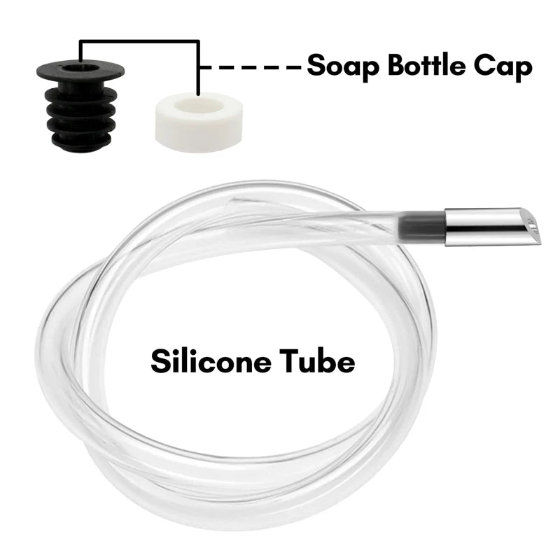 Dispensador De Sabonete Líquido De Aço Inoxidável, Kit De Tubo De Extensão, Bombas De Imprensa De Mão, Banheiro, Loção, Detergente, Pia De Cozinha