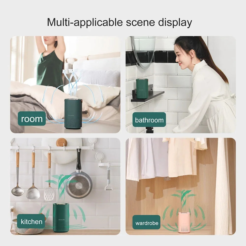 Purificador de Ar Xiaomi Mijia Ionizador Gerador de Íons Negativos Remoção de Odor de Fumaça de Cigarro Filtro HEPA PM 2.5 Purificador de Ar