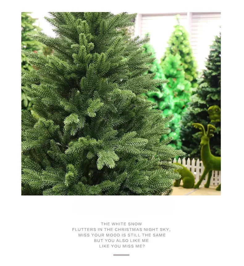Pieno pe artificial grande árvore de natal material pe árvore de natal festa em casa atmosfera decorações de natal 1.2m a 2.1m navidad