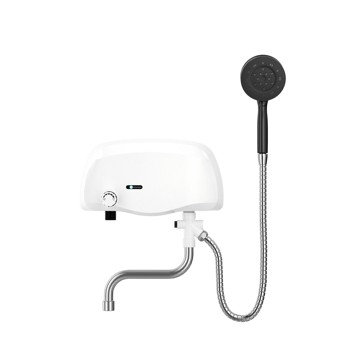 Aquecedor de água instantâneo 3500W, saída dupla de água quente/fria, aquecedores elétricos de água, chuveiro de banheiro com display de temperatura 220V - Kasa & Pet