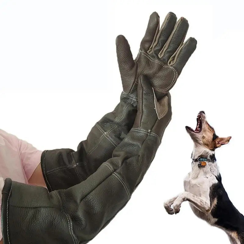 Novas luvas para animais de estimação de couro antigrasping anti mordida luvas protetoras para gato cão jardinagem luvas de trabalho animais de estimação treinamento luvas de alimentação