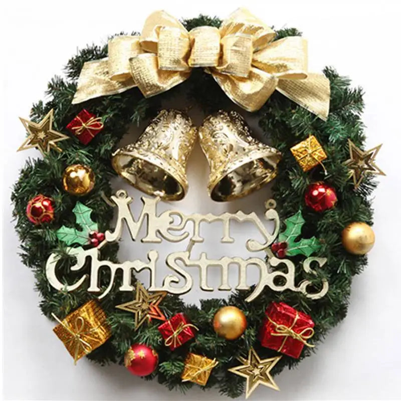 Decoração de natal artesanal simulação guirlanda de natal porta pendurado janela adereços requintado alta qualidade decoração para casa