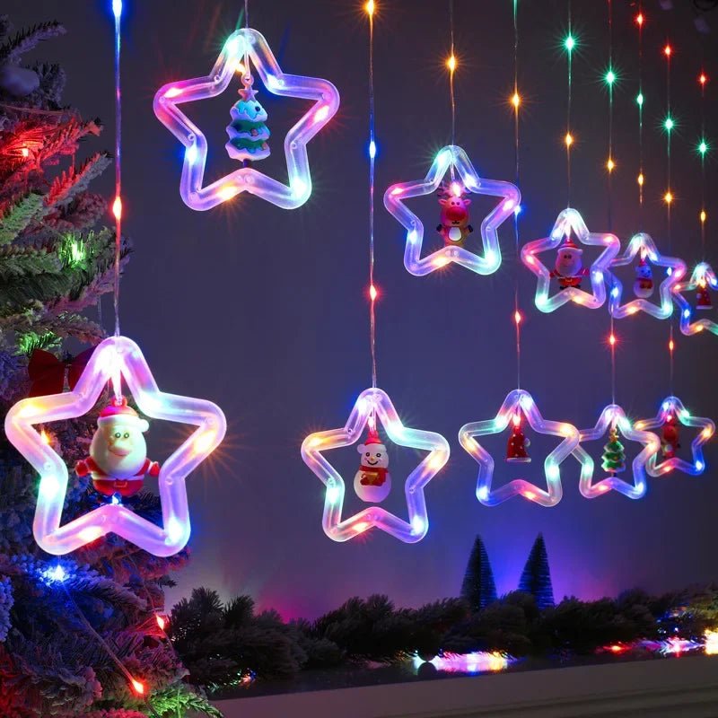 Natal LED Strip Lights para decoração do quarto, lâmpada guirlanda, plugue USB, quarto, sala de estar, janela - Kasa & Pet