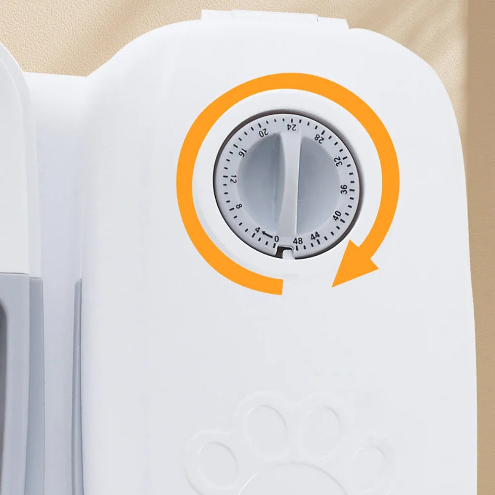Alimentador automático para gatos, dispensador cronometrado de comida para animais de estimação para alimentos secos e molhados, 48 horas cronometradas, alimentador inteligente para gatos, cães, produtos para animais de e