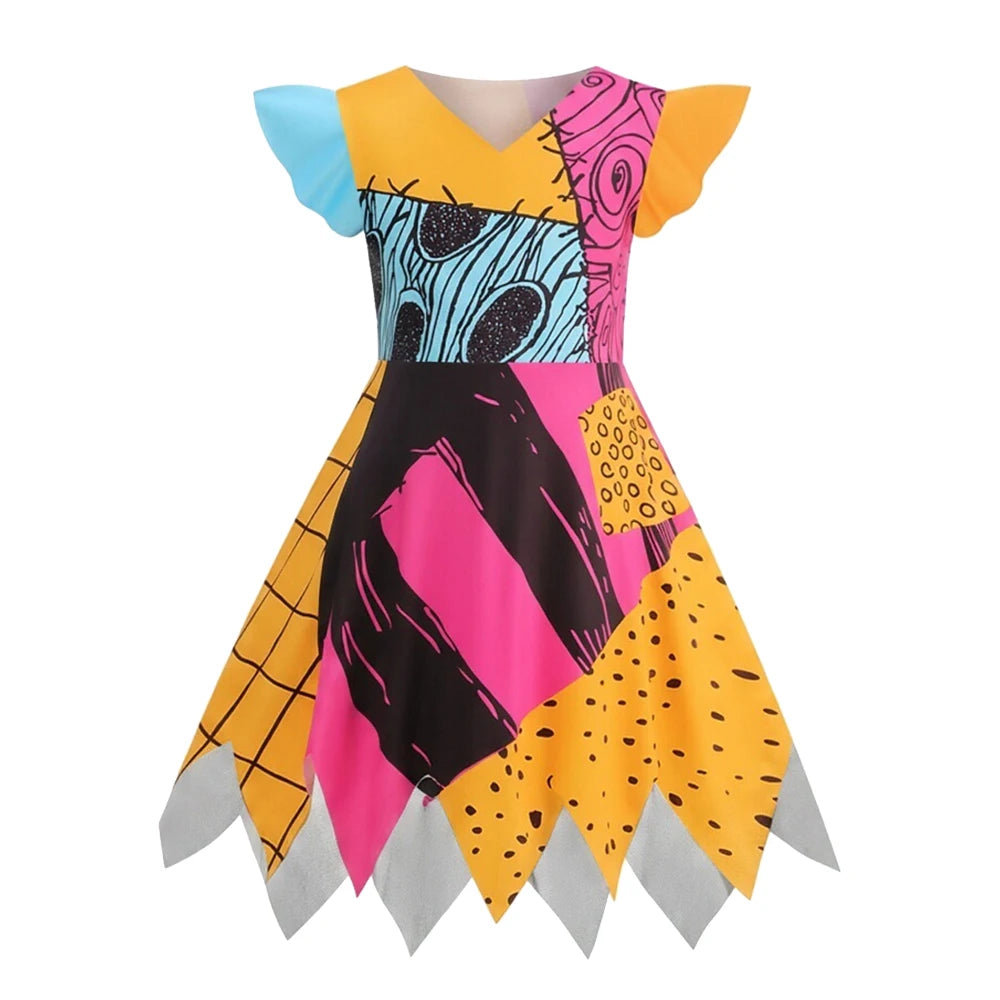 Fantasia de Halloween para Meninas 2026: Vestido de Abóbora e Bruxa com Chapéu para Carnaval e Festas - Roupa Infantil