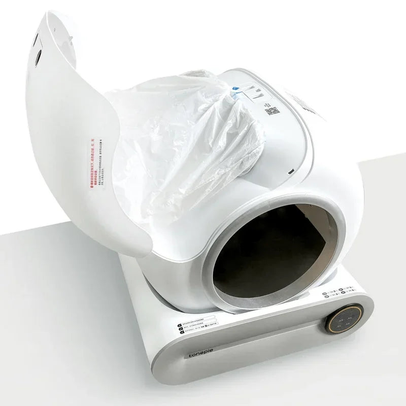 2/4/8 Rolos de Sacos para Dejetos de Animais de Estimação para Caixa de Areia Automática Tonepie, Sacos de Lixo para Dejetos de Gato, Sacos de Resíduos para Sanitário de Gato Autolimpante